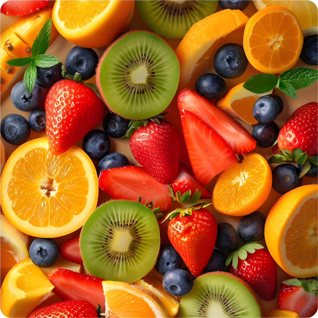 Variedade de frutas